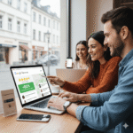 Customers leaving Google Reviews for service businesses in Stockholm